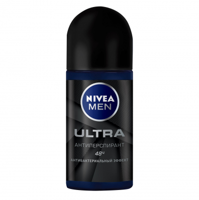 Изображение товара Мужской дезодорант шарик Nivea ULTRA 50 мл с древесными нотами, защита 48 часов