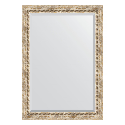 Изображение товара Зеркало с фацетом в багетной раме Evoform прованс с плетением 70 мм 73х103 см 