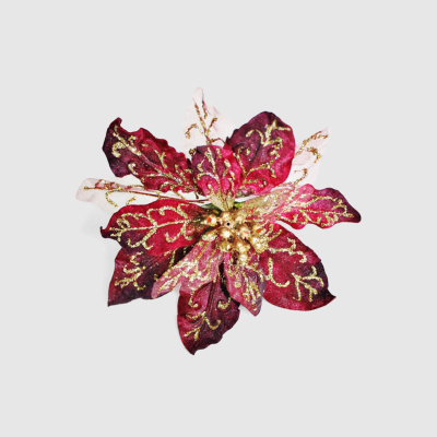 Изображение товара Пуансетия искусственное растение декоративное 25 см Конеко-О