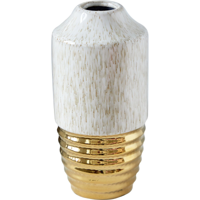 Изображение товара Ваза Glasar 11x11x21 см керамическая белая без сборки