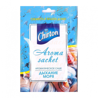 Изображение товара Ароматизированное саше Chirton Дыхание моря 15 г для дома и автомобиля Изображение товара Ароматизированное саше Chirton Дыхание моря 15 г для дома и автомобиля