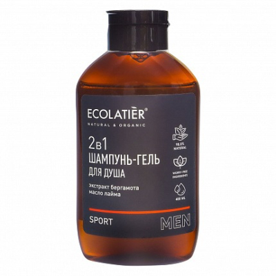 Изображение товара Шампунь и гель для душа Ecolatier SPORT 2в1 400 мл