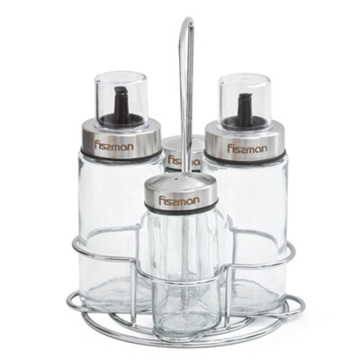 Изображение товара Набор Fissman для масла и специй, 5 предметов, 170 мл, 90 мл