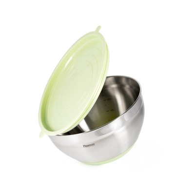 Изображение товара Миска Fissman с крышкой 24x13,5 см нержавеющая сталь 4,5 л