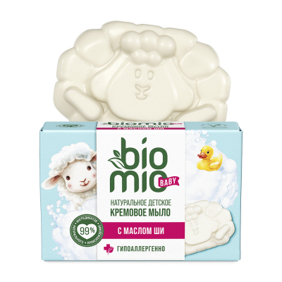 Изображение товара Детское мыло BioMio с маслом ши 90 г гипоаллергенное для малышей