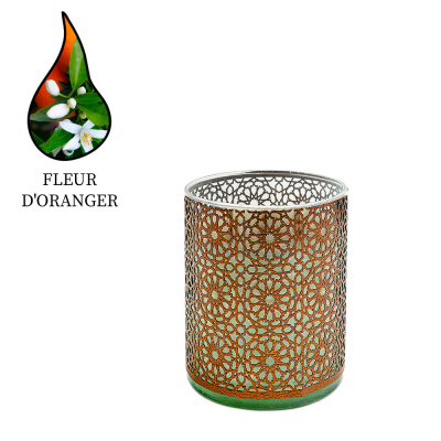 Изображение товара Аромасвеча Nour Bougie Mosaica Fleur d'oranger бронза 2. 4 кг для дома и подарка