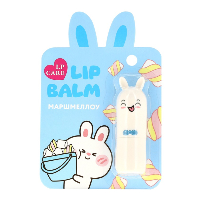 Изображение товара Бальзам для губ LP Care Bunny маршмеллоу 3 г увлажнение защита для всех типов