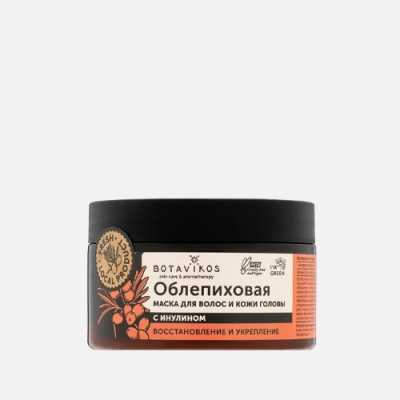 Изображение товара Маска для волос Botavikos облепиховая восстанавливающая 250 мл