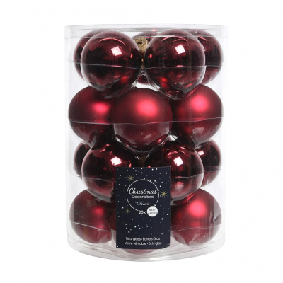 Изображение товара Набор елочных шаров Kaemingk 6 см 20 штук для новогоднего декора