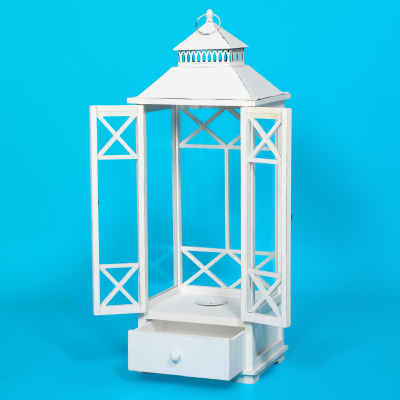 Изображение товара Фонарь-подсвечник Minhou lisheng белый 32х26х86,5 см из дерева, металла и стекла Изображение товара Фонарь-подсвечник Minhou lisheng белый 32х26х86,5 см из дерева, металла и стекла