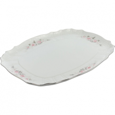 Изображение товара Поднос Bernadotte Бледные розы 40 см из Фарфора Изображение товара Поднос Bernadotte Бледные розы 40 см из Фарфора