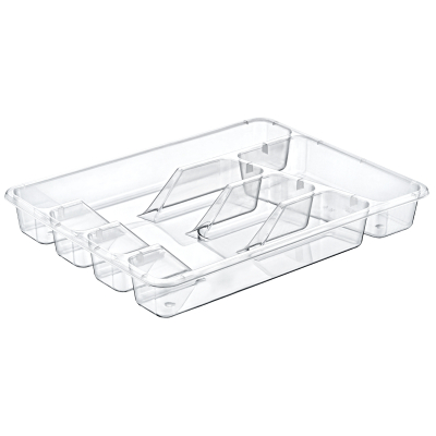 Изображение товара Лоток для столовых приборов Akay прозрачный 33,5х27,2 см