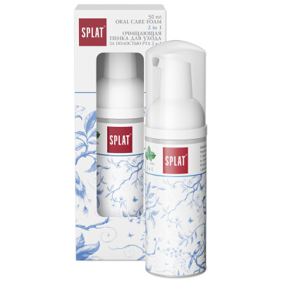 Изображение товара Очищающий пенный ополаскиватель для зубов и десен SPLAT 2в1 МЯТА 50 мл