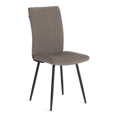 Изображение товара Стул разборный TC велюровый серый с чёрным 48х55х93 см