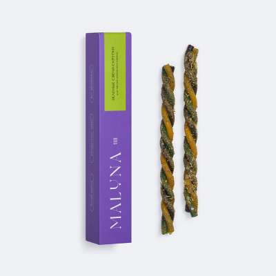 Изображение товара Магические свечи-скрутки MALUNA с травами, набор 2 шт. Изображение товара Магические свечи-скрутки MALUNA с травами, набор 2 шт.