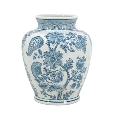 Изображение товара Ваза Glasar 23х23х28 см из фарфора белого цвета