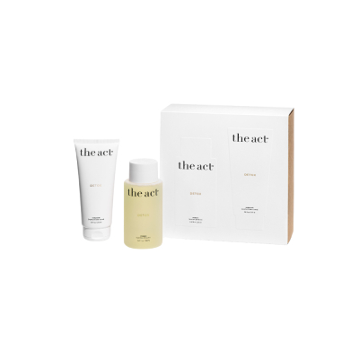 Изображение товара Набор шампунь и скраб для головы с яблочным уксусом The Act Detox Изображение товара Набор шампунь и скраб для головы с яблочным уксусом The Act Detox