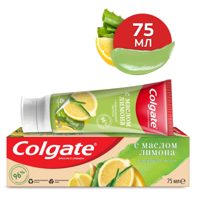 Изображение товара Зубная паста Colgate Naturals Освежающая чистота с маслом лимона 75 мл