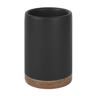 Изображение товара Стакан для зубных щеток WasserKRAFT Vils K-6128 черный из полирезина Германия