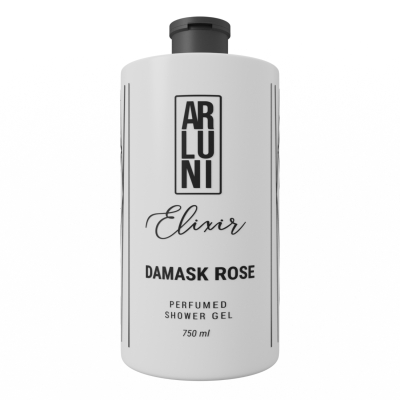 Изображение товара Гель для душа Arluni Damask rose 750 мл с ароматом дамасской розы и уходовыми свойствами
