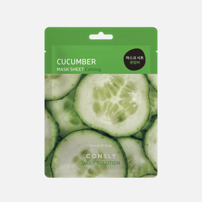 Изображение товара Маска тканевая для лица Consly Daily solution с экстрактом огурца 25 мл