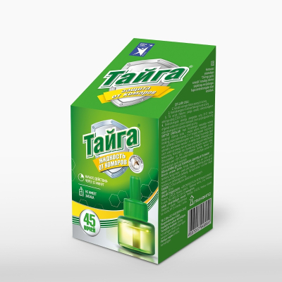 Изображение товара Наполнитель Тайга жидкость от комаров 45 ночей 30 мл для защиты от насекомых