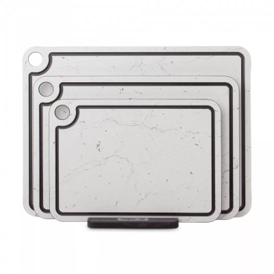 Изображение товара Набор разделочных досок ComposeEat на подставке Мрамор бьянко 3 шт Изображение товара Набор разделочных досок ComposeEat на подставке Мрамор бьянко 3 шт