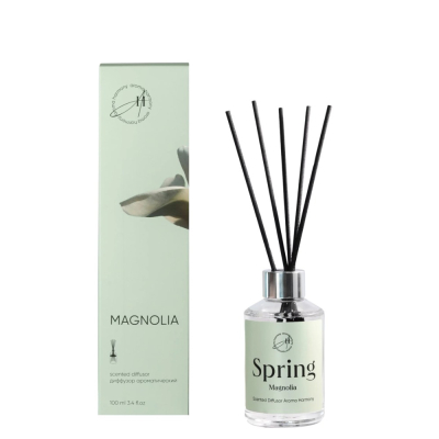 Изображение товара Ароматический диффузор Aroma Harmony Magnolia 100 мл с ароматами магнолии жасмина и зелёного чая