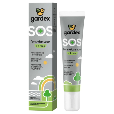 Изображение товара Гель-бальзам Gardex после укусов 25 мл для снятия зуд а и раздражения
