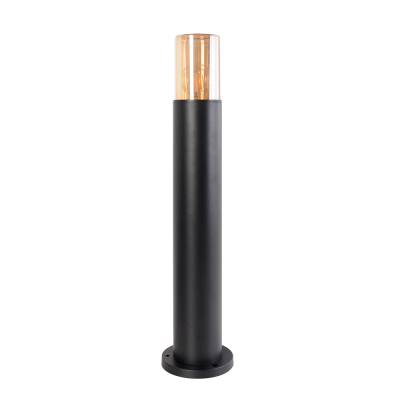 Изображение товара Уличный светильник Arte Lamp SEGINUS A6515PA-1BK с янтарным плафоном, современный дизайн
