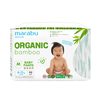 Изображение товара Трусики-подгузники Marabu Марабу Bamboo M 6-11 кг 46 шт