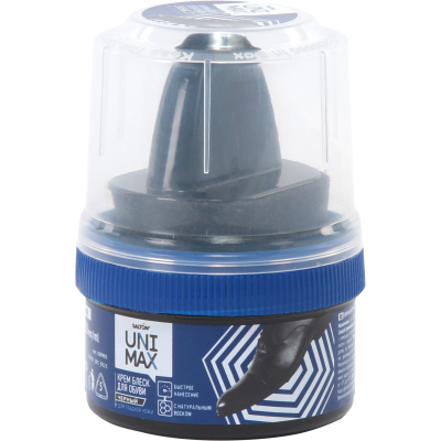 Изображение товара Крем для обуви из гладкой кожи с аппликатором 50 мл Unimax Upeco