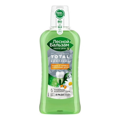 Изображение товара Ополаскиватель для полости рта Лесной Бальзам Тотал Комплекс с морской солью 400 мл