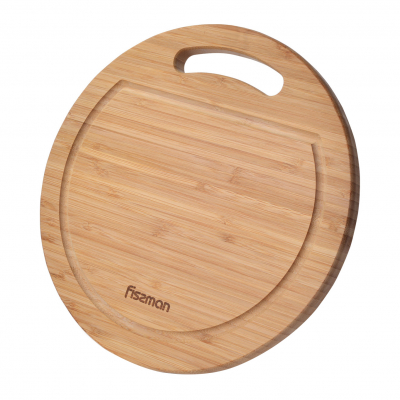 Изображение товара Разделочная доска Fissman круглая 25x25 см из бамбука, Дания Изображение товара Разделочная доска Fissman круглая 25x25 см из бамбука, Дания
