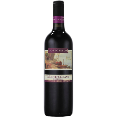 Изображение товара Вино красное сухое Vinispa, "Portobello" Montepulciano d'Abruzzo DOC,12,5% 0.75 л