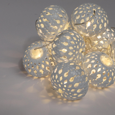 Изображение товара Гирлянда Best Technology 10 LED на батарейках белые шары 3,2 см внутри помещений