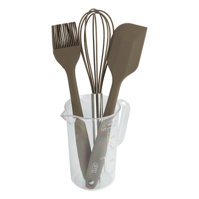 Изображение товара Набор для выпечки Gipfel Eco из 4 предметов - силикон и сталь, бежевый