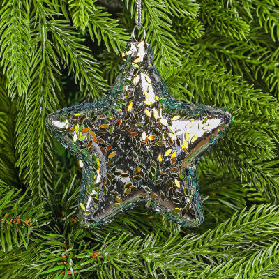 Изображение товара Шар Yancheng Shiny стеклянный новогодний звезда 10x5x10 см