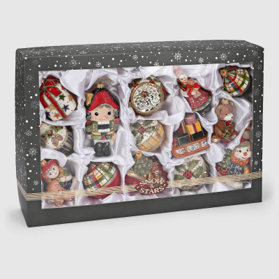 Изображение товара Набор ёлочных игрушек Snow and Stars Сказка 14 шт