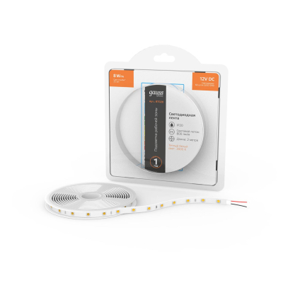 Изображение товара Лента Gauss LED BT020 12V 8W 800Lm 2 м для декоративного освещения