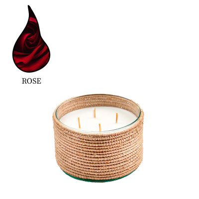 Изображение товара Аромасвеча Nour Bougie Alterna Rose, натуральная, 1750 г, в stylish дизайне