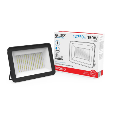 Изображение товара Прожектор промо Gauss 613100150P 150W 6500K