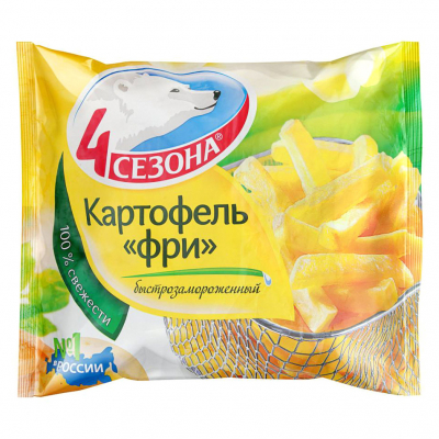 Изображение товара Картофель фри 4 Сезона 900 г Изображение товара Картофель фри 4 Сезона 900 г
