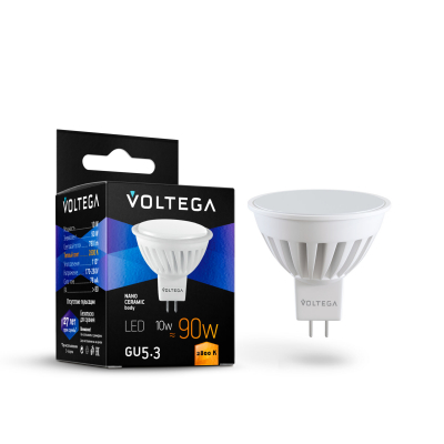 Изображение товара Энергосберегающая светодиодная лампочка Voltega Sofit GU5.3 10W 2800K Германия Изображение товара Энергосберегающая светодиодная лампочка Voltega Sofit GU5.3 10W 2800K Германия