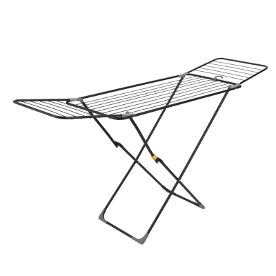 Изображение товара Сушилка для белья Zalger Neo 18 м черная складная стальная Изображение товара Сушилка для белья Zalger Neo 18 м черная складная стальная