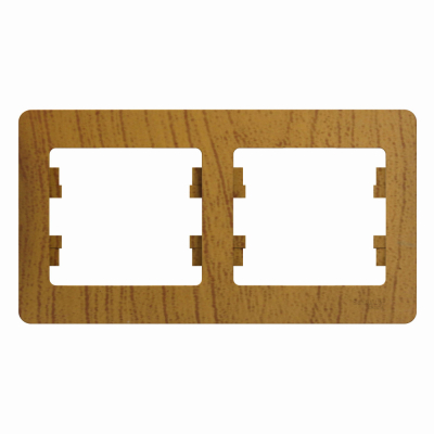 Изображение товара Рамка Шнайдер Глосса  2-постовая , горизонтальная, дерево дуб (GSL000502)
