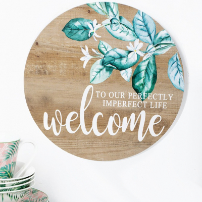 Изображение товара Настенное панно Glasar 30x2x30 см из МДФ коричневое для интерьера