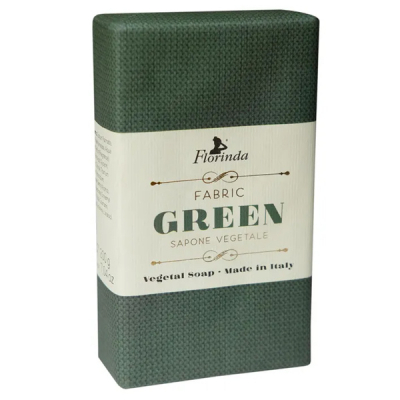 Изображение товара Твердое мыло Florinda Итальянские ткани Изумрудный шелк 200 г для ухода за телом