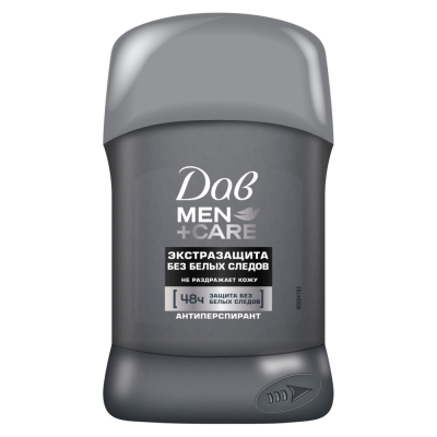 Изображение товара Антиперспирант-карандаш Dove Men+Care Экстразащита без белых следов 50 мл
