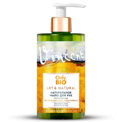 Изображение товара Жидкое мыло для рук Only Bio Роскошный уход 420 мл с протеинами пшеницы и травами